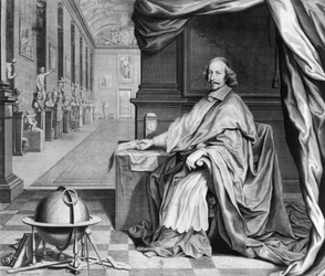 Portrait of Cardinal Mazarin in his Palace